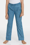 Rosaline Girls Woven Pyjama - Blue Mirage — thumbnail 4